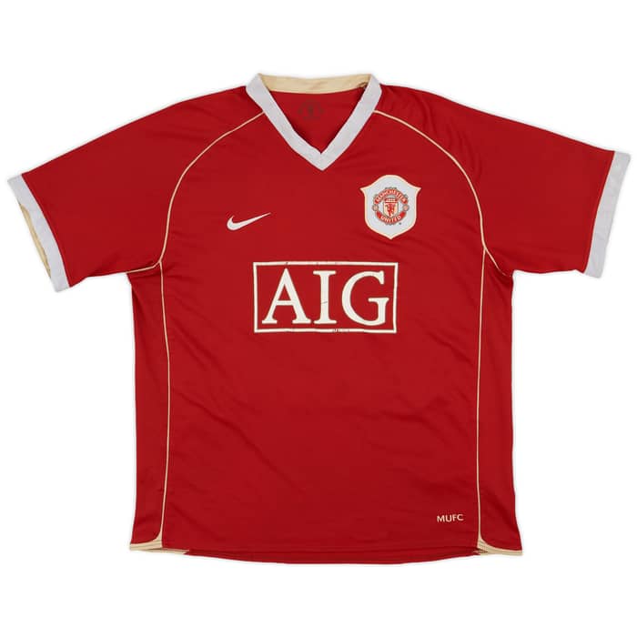 2006-07 Manchester United Home Shirt Solskjaer #20 - 5/10 - (L)