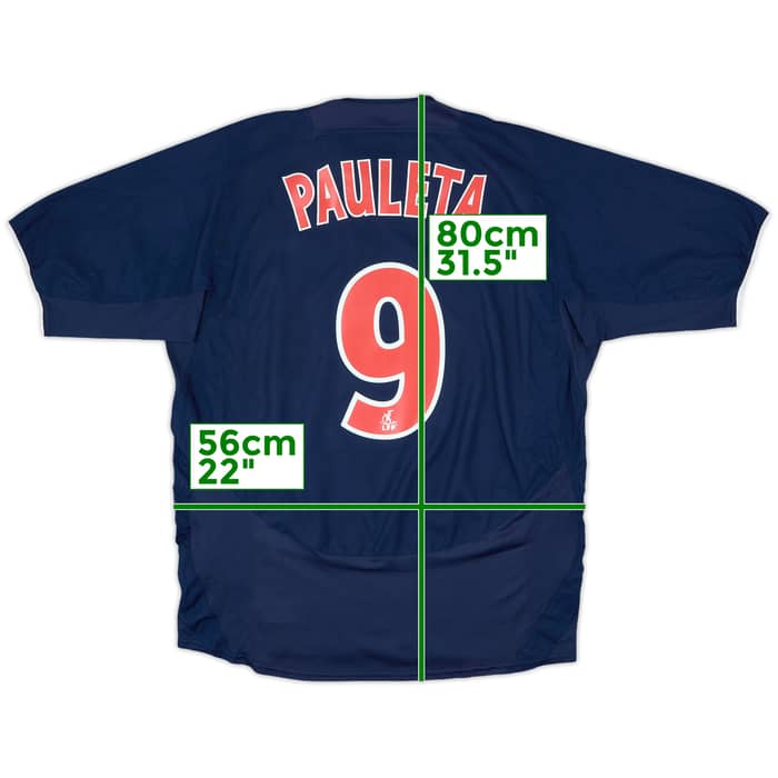 2003-04 Paris Saint-Germain Home Shirt Pauleta #9 - 8/10 - (XL)