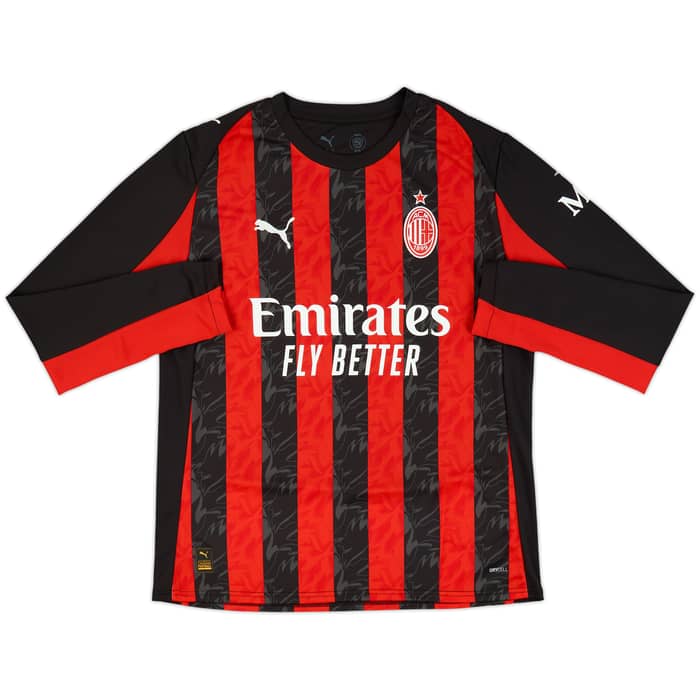 2025-26 AC Milan Home L/S Shirt Pulisic #11 
