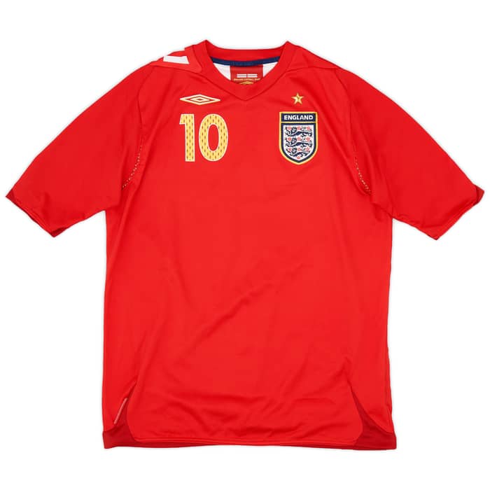 2006-08 England Away Shirt Owen #10 - 9/10 - (XL.Boys)