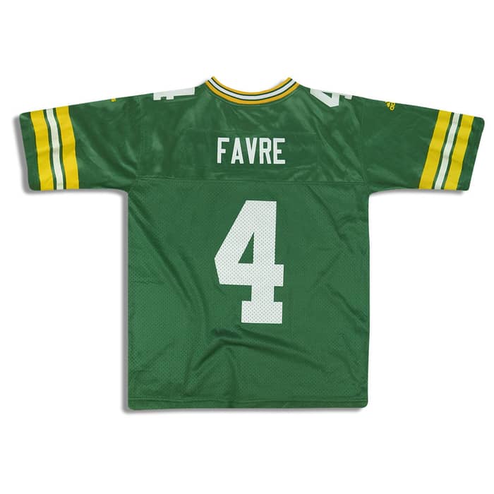 1997-00 Green Bay Packers Favre #4 adidas Jersey (Home) Y