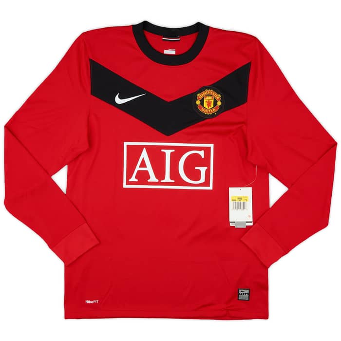 2009-10 Manchester United Home L/S Shirt Rooney #10 (S)
