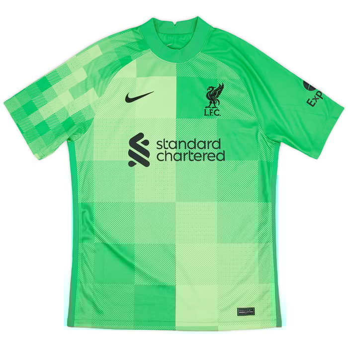 2021-22 Liverpool GK S/S Shirt A.Becker #1 - 9/10 - (M)