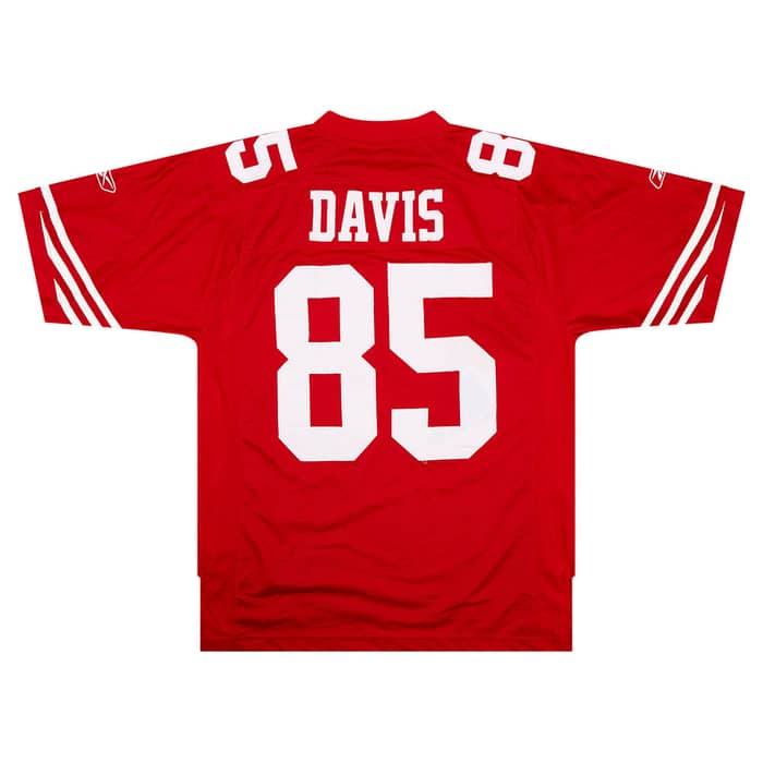 2009-11 San Francisco 49ers Davis #85 Reebok Premier Jersey (Home) M