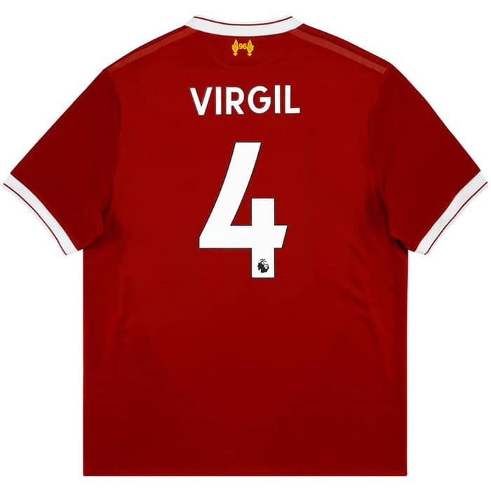 2017-18 Liverpool 125 Years Home Shirt Virgil #4