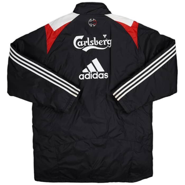 2007-08 Liverpool adidas Padded Bench Coat - 8/10 - (XL)