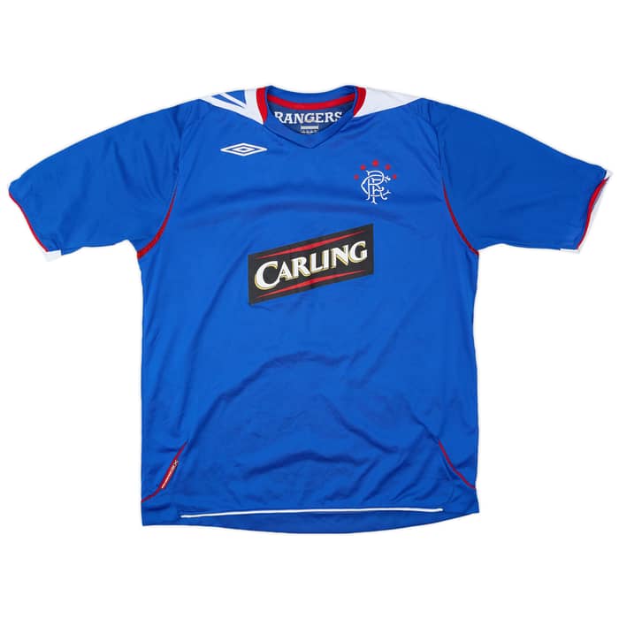 2006-07 Rangers Home Shirt Burke #17 - 7/10 - (XL)