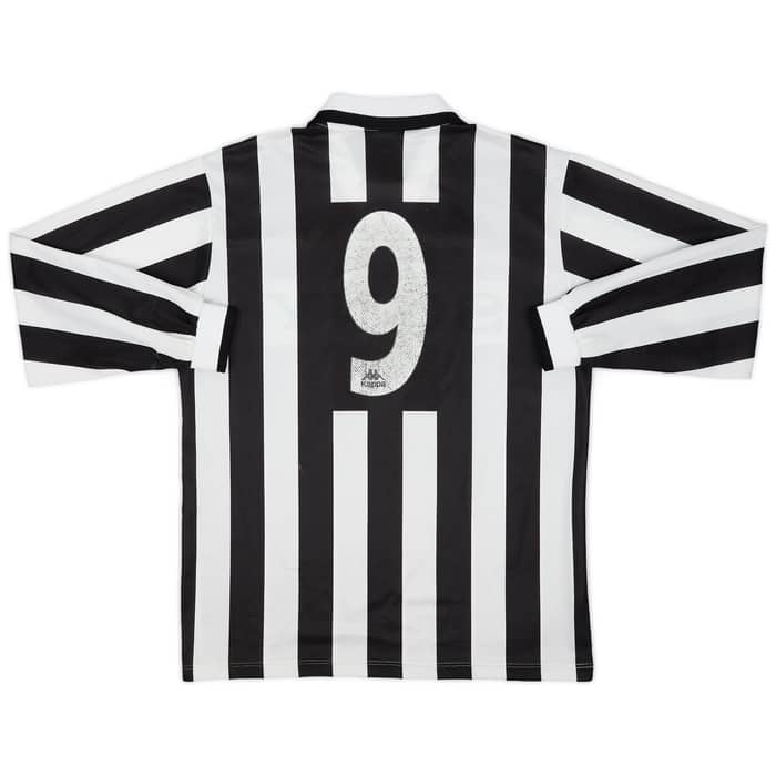 1995-97 Juventus Home L/S Shirt #9 - 6/10 - (XL)