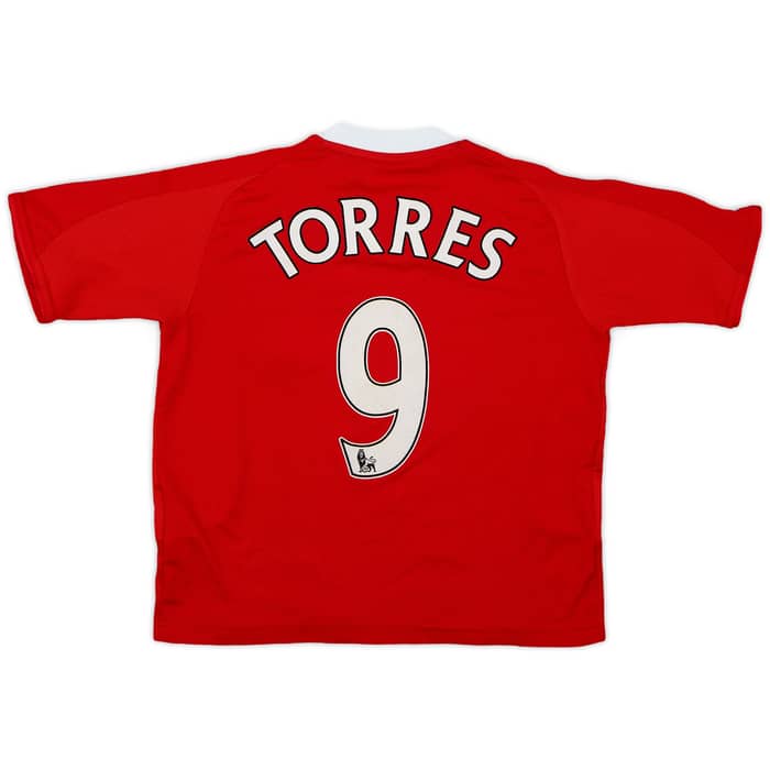 2008-10 Liverpool Home Shirt Torres #9 - 7/10 - (XS.Boys)