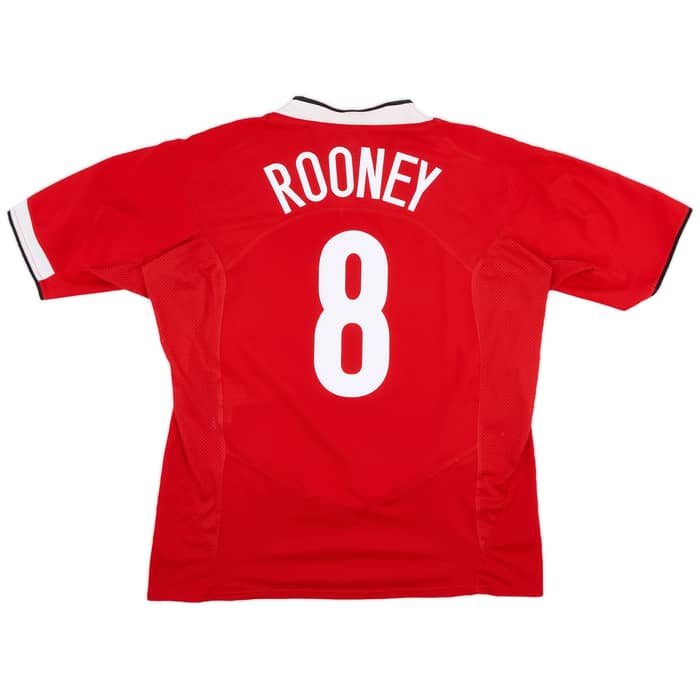 2004-06 Manchester United Home Shirt Rooney #8 - 8/10 - (XL)