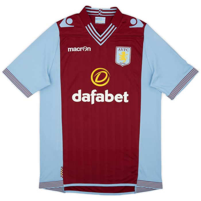 2013-14 Aston Villa Home Shirt Grealish #40 - 8/10 - (L)
