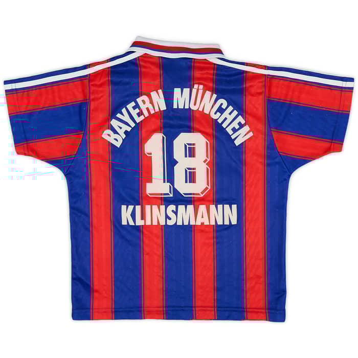 1995-97 Bayern Munich Home Shirt Klinsmann #18 - 6/10 - (M.Boys)