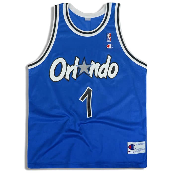 1995-98 Orlando Magic Hardaway #1 Champion Jersey (Away) XL