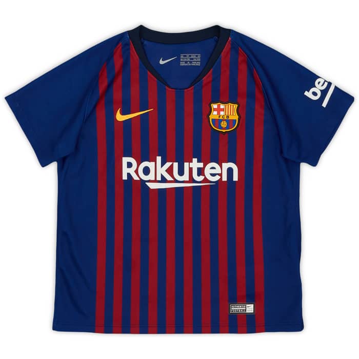 2018-19 Barcelona Home Shirt - 9/10 - (3-4 Years)