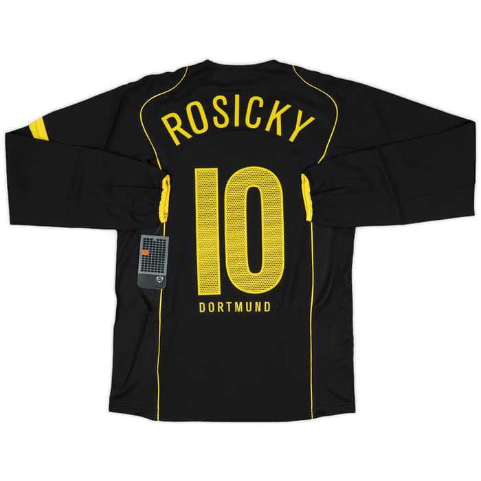 2004-05 Borussia Dortmund Player Issue Away L/S Shirt Rosicky #10 (S)