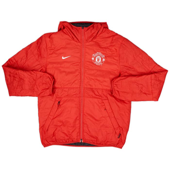 2013-14 Manchester United Nike Reversible Padded Bench Coat - 8/10 - (L)