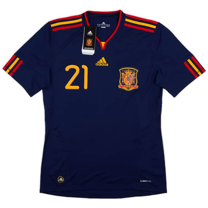 2010-11 Spain Away Shirt Silva #21 (M)