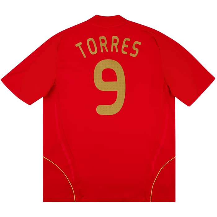 2007-09 Spain Maillot Domicile Torres #9 - 8/10 - (S)