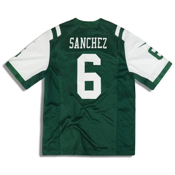 2012-13 New York Jets Sanchez #6 Nike Game Jersey (Home) L