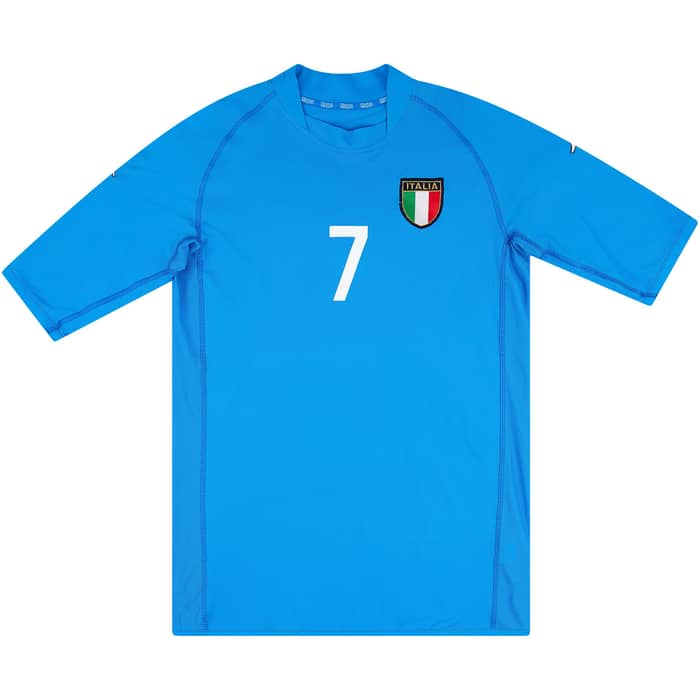 2002 Italy Home Shirt Del Piero #7