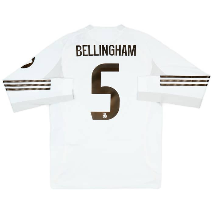 2025-26 Real Madrid Maillot Authentique Domicile L/S Bellingham #5