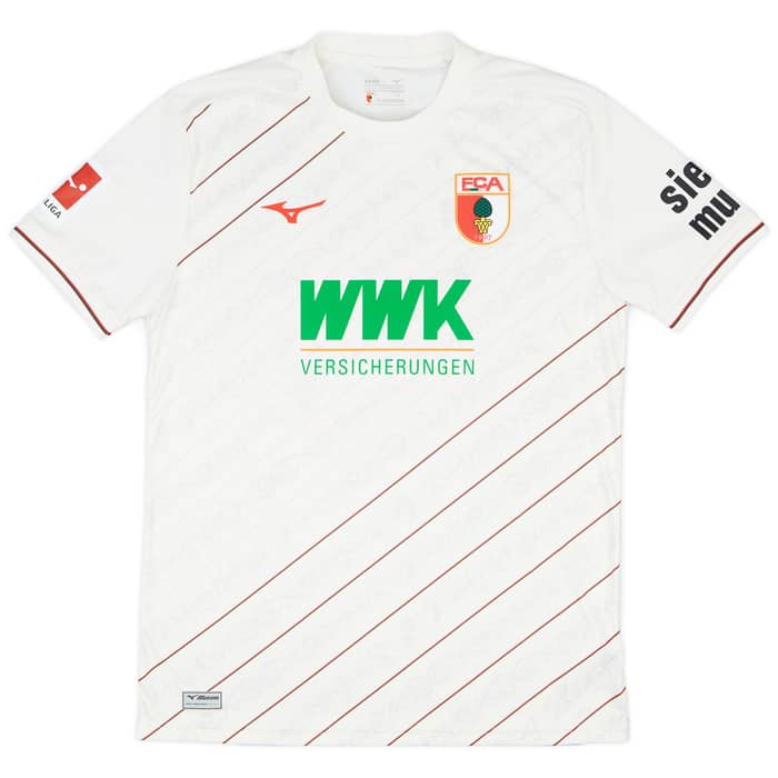2024-25 Augsburg Match Issue Home Shirt Schlotterbeck #31