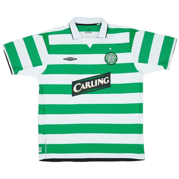 2004-05 Celtic Home Shirt Lambert #14 - 8/10 - (XL)