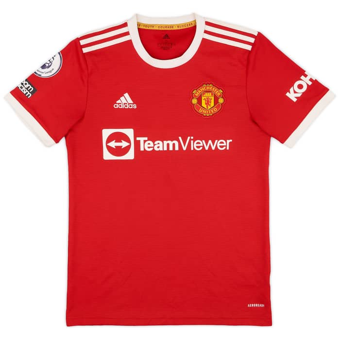 2021-22 Manchester United Home Shirt Ronaldo #7 - 8/10 - (S)