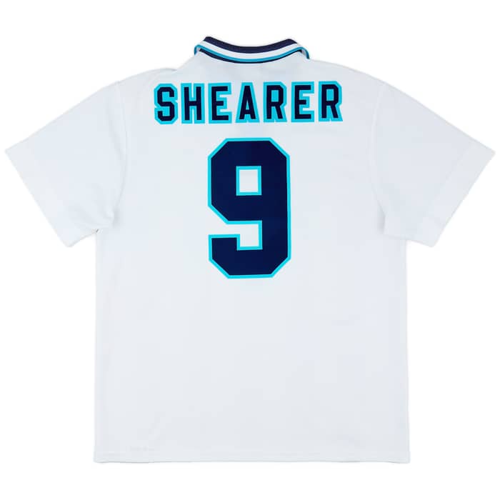 1995-97 England Home Shirt Shearer #9 - 8/10 - (XL)