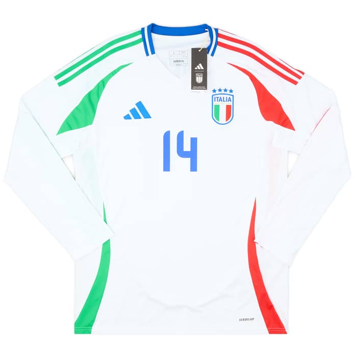 2024-25 Italy Away L/S Shirt Chiesa #14