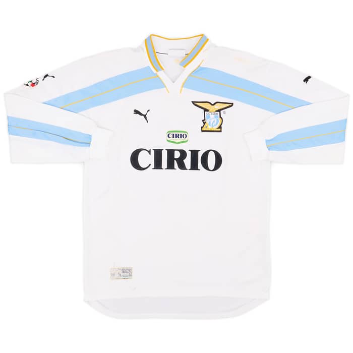 1999-00 Lazio Home L/S Shirt Veron #23 - 6/10 - (L)
