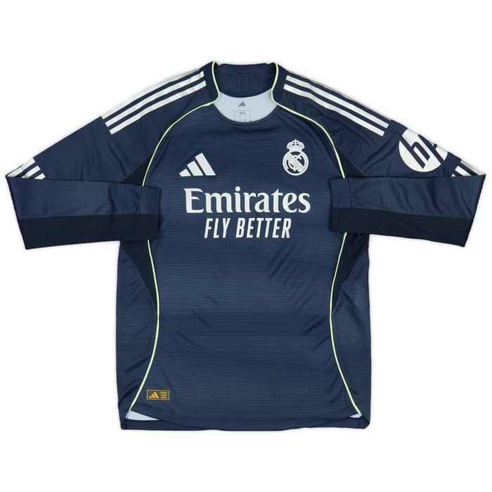 2025-26 Real Madrid Authentic Away L/S Shirt Mbappe #10