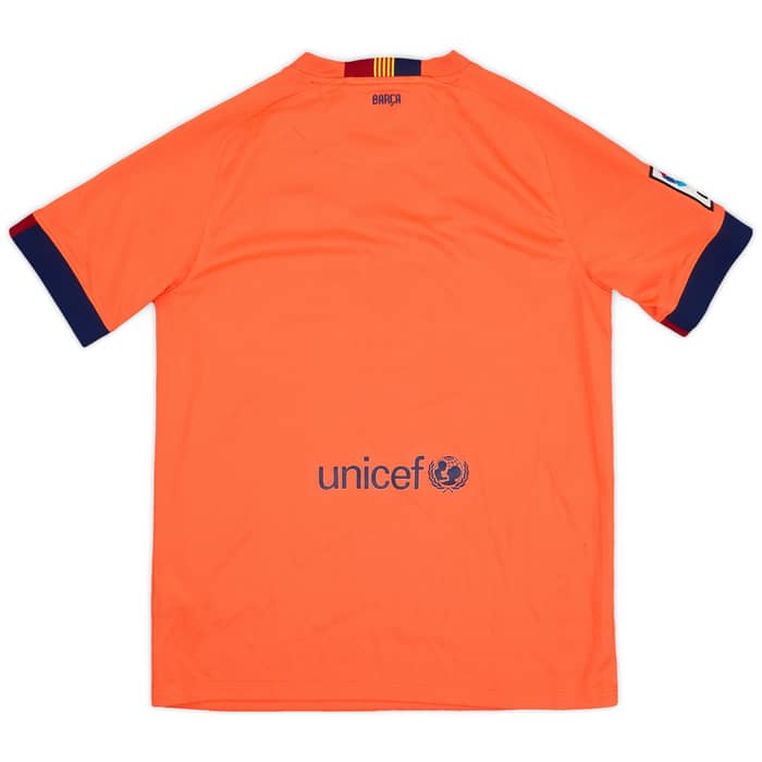 2014-15 Barcelona Away Shirt - 8/10 - (XL.Boys)