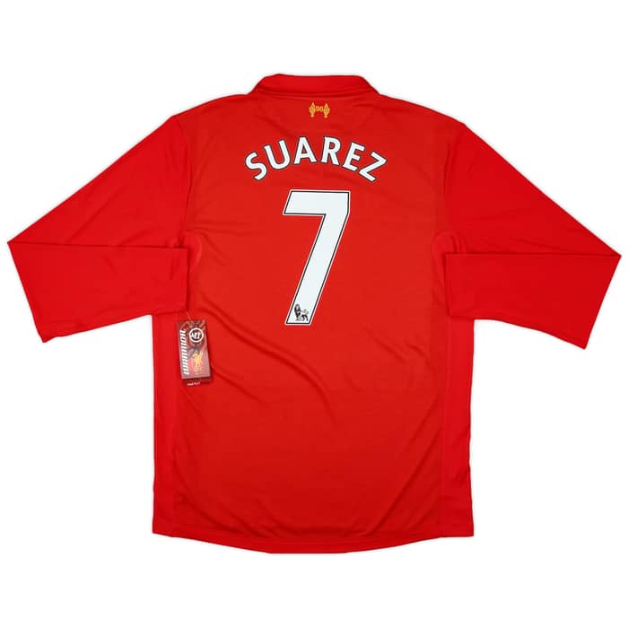 2012-13 Liverpool Home L/S Shirt Suarez #7 (L)