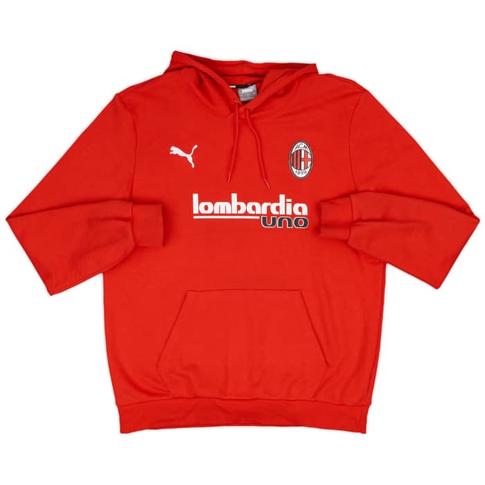 2021-22 AC Milan Puma Hooded Sweat Top - 9/10 - (L)