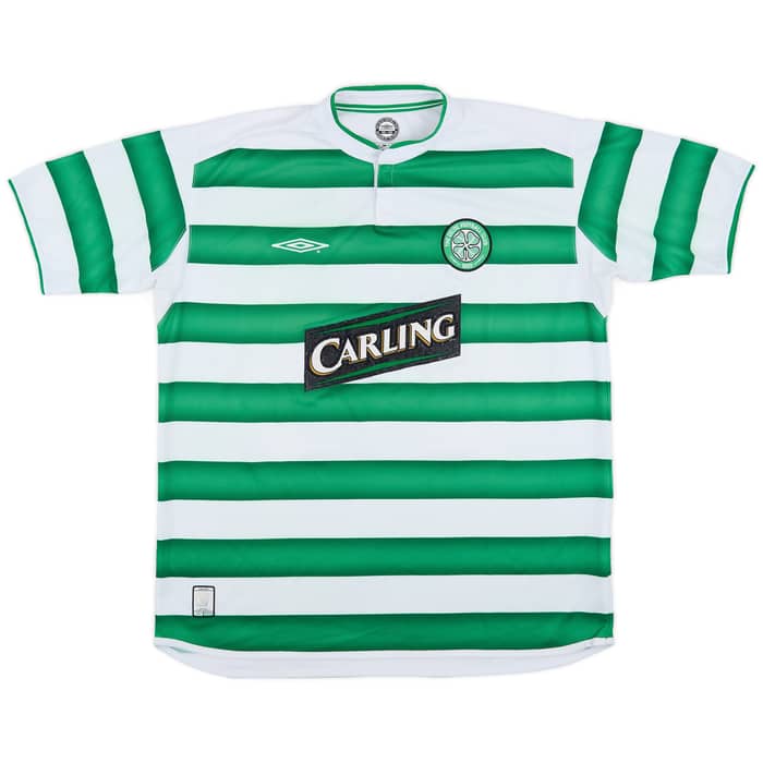 2003-04 Celtic Home Shirt Petrov #19 - 8/10 - (L)