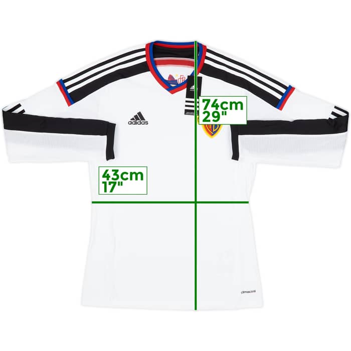 2014-15 FC Basel Player Issue Away L/S Shirt (S)