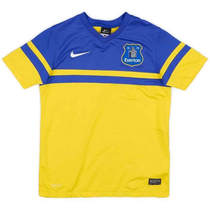 2013-14 Everton Away Shirt Baines #3 - 6/10 - (M.Boys)