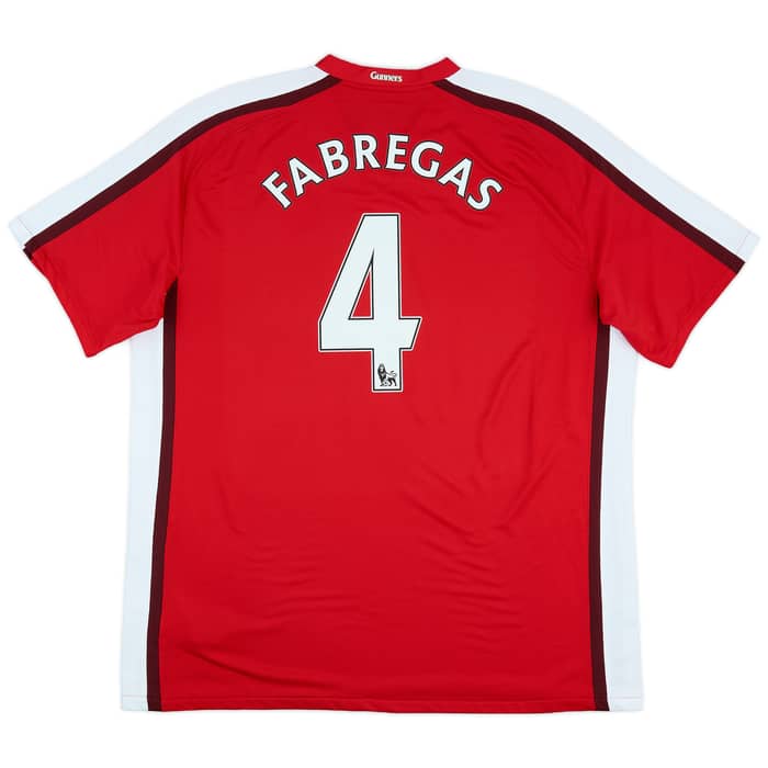 2008-10 Arsenal Home Shirt Fabregas #4 - 9/10 - (XXL)