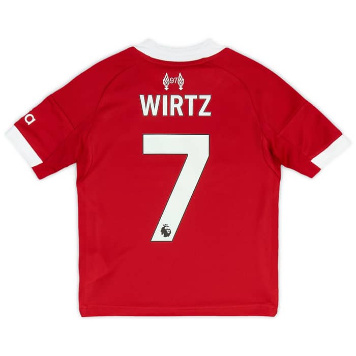 2025-26 Liverpool Home Full Kit Wirtz #7 (Little Kids) 