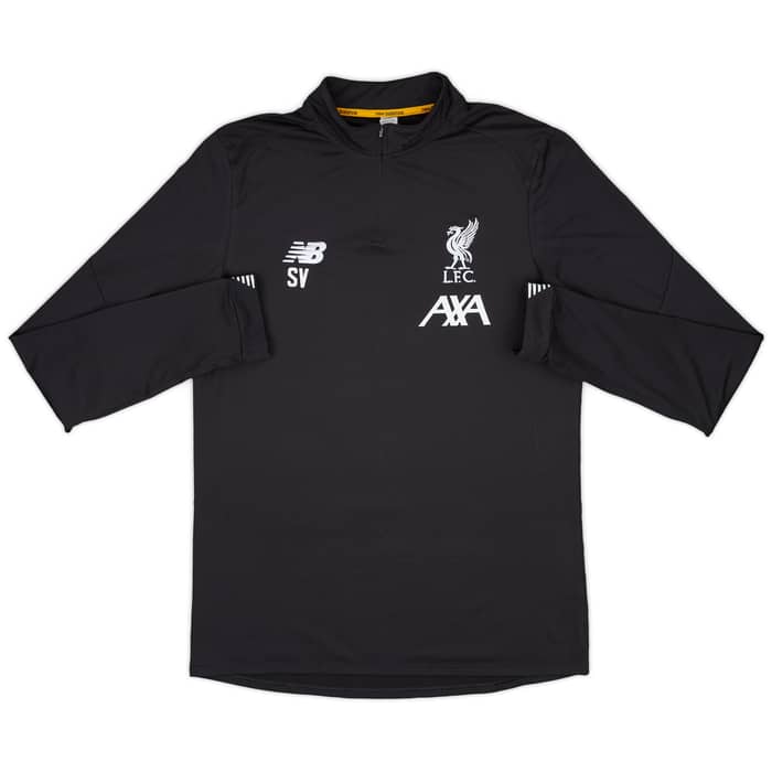 2019-20 Liverpool Staff Issue New Balance 1/4 Zip Training Top SV - 7/10 - (XL)