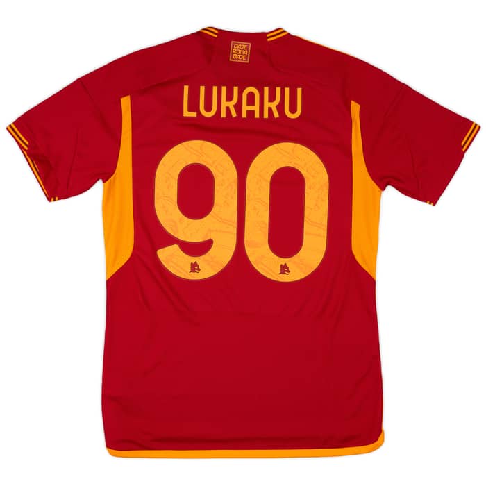 2023-24 Roma Home Shirt Lukaku #90 (M)