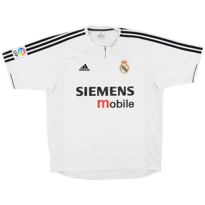 2003-04 Real Madrid Home Shirt Zidane #5 - 7/10 - (L)