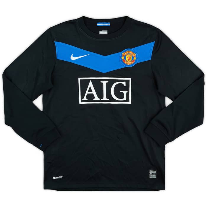 2009-10 Manchester United Away L/S Shirt Owen #7 - 6/10 - (M.Boys)
