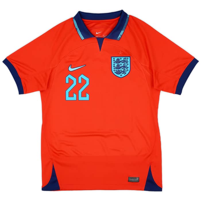 2022-23 England Away Shirt Bellingham #22 - 7/10 - (S)