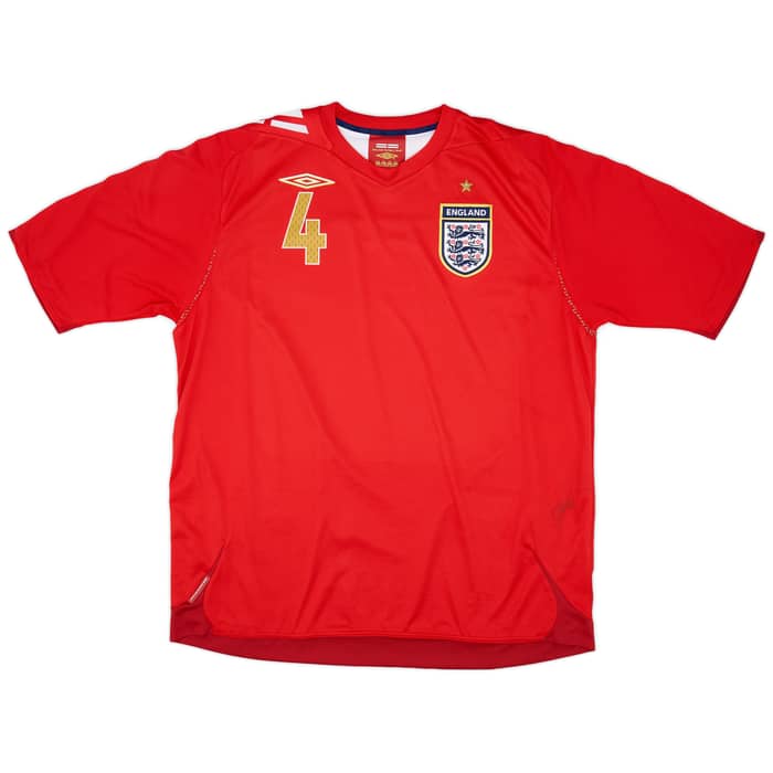 2006-08 England Away Shirt Gerrard #4 - 6/10 - (XXL)