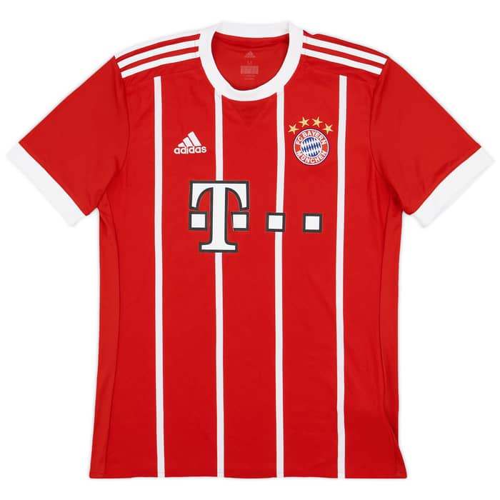 2017-18 Bayern Munich 'Squad Signed' Home Shirt - 5/10 - (M)