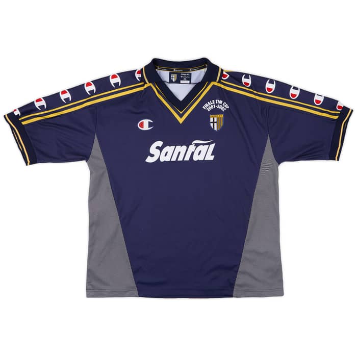 2001-02 Parma 'Signed' Finale TIM Cup Away Shirt - 9/10 - (XL)