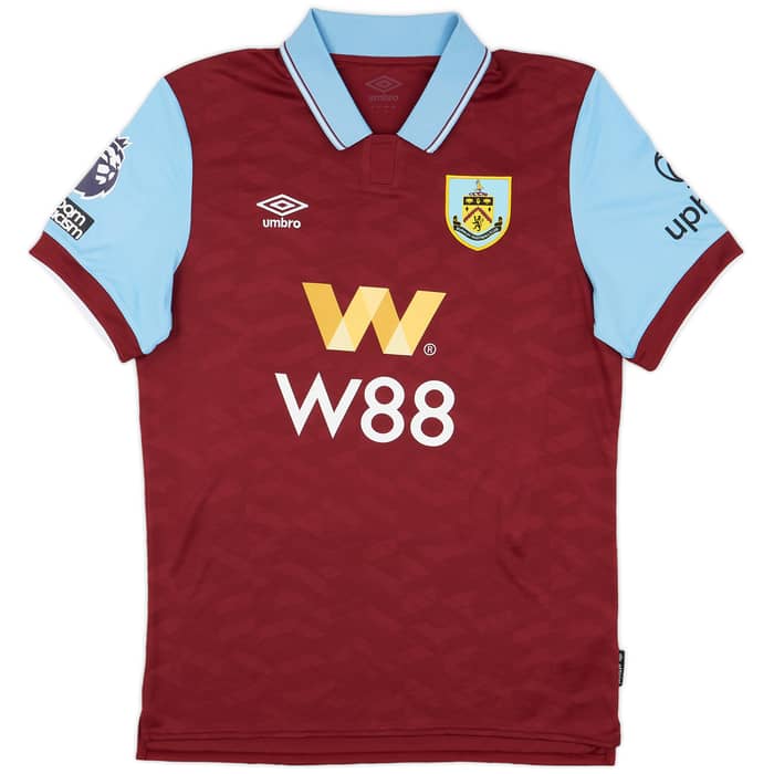 2023-24 Burnley Match Issue Home Shirt Bruun Larsen #34