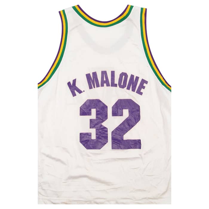 1991-95 Utah Jazz K. Malone #32 Champion Jersey (Home) L